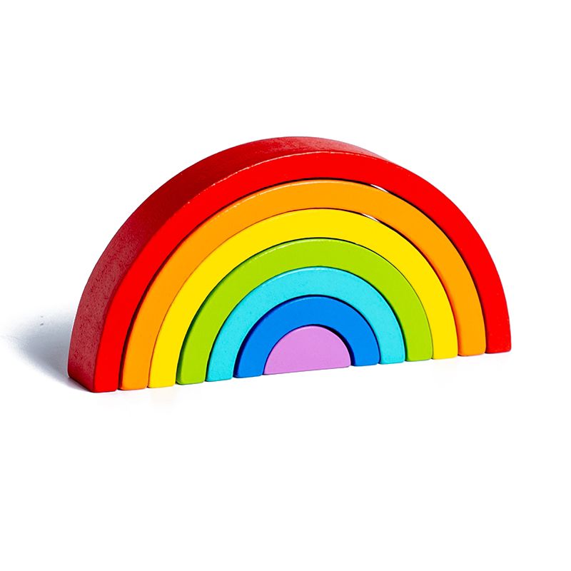 Arc-en-ciel Montessori en bois – Jouet éducatif & décoration