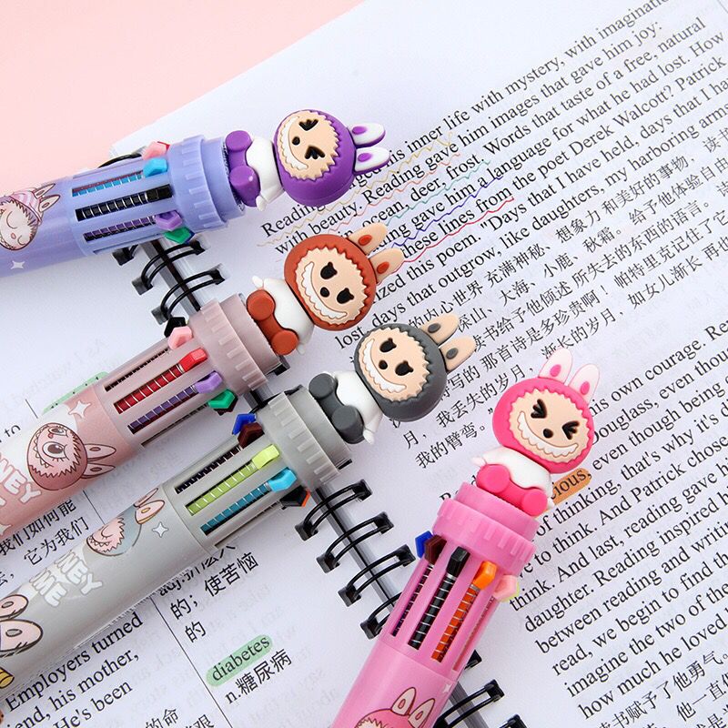 Pack de 36 stylos multicolores Labubu – Stylo kawaii pour école & loisirs