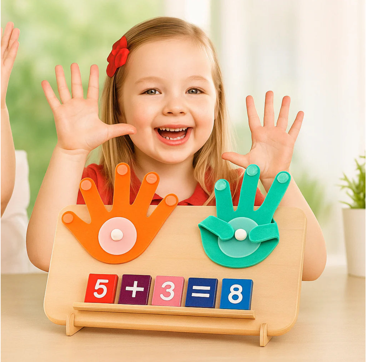Jouet Montessori Finger Math – Apprendre à compter avec les doigts 🖐️✨