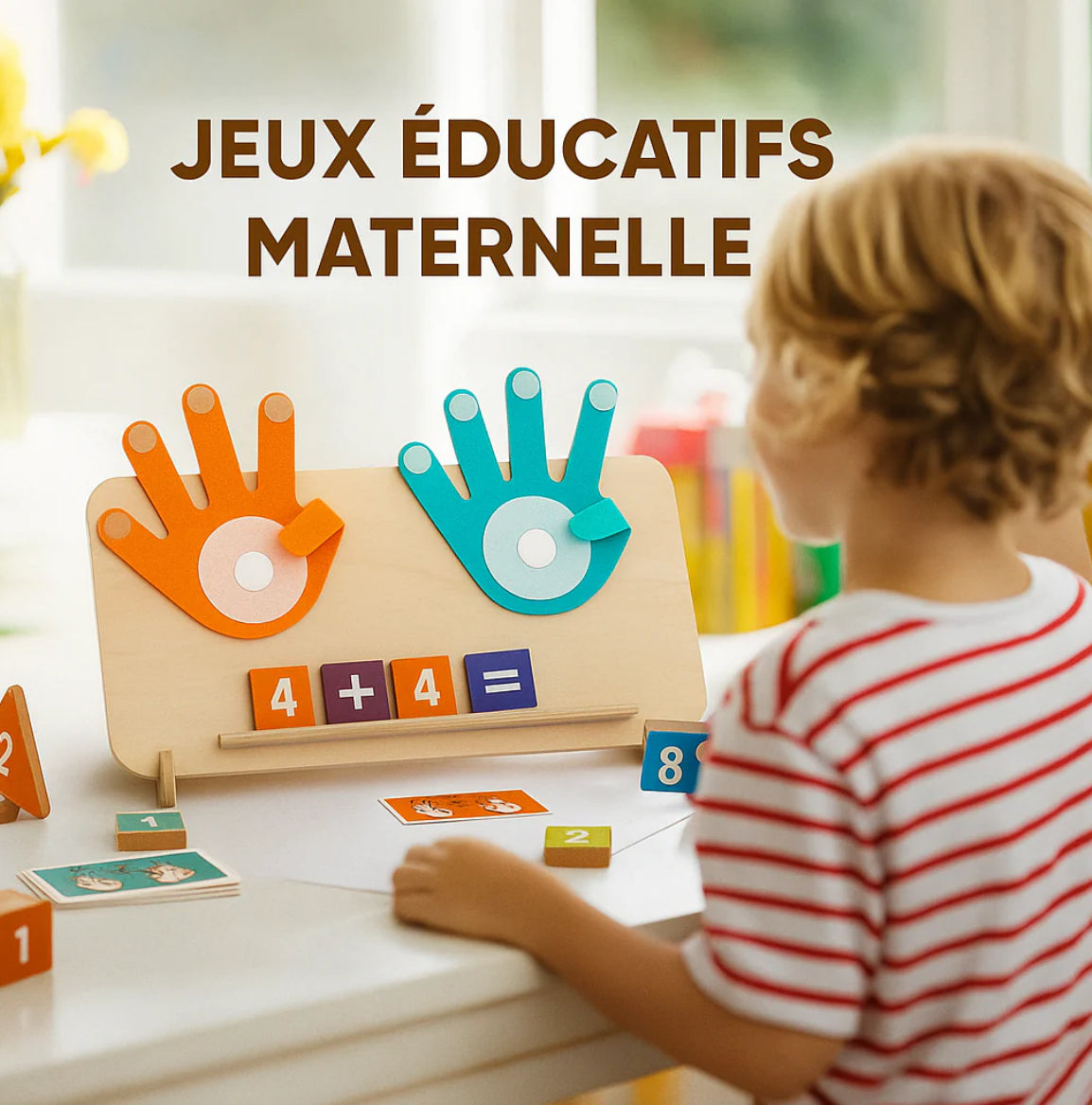 Jouet Montessori Finger Math – Apprendre à compter avec les doigts 🖐️✨