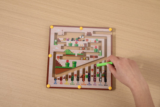 Jeu de Labyrinthe Magnétique en Bois
