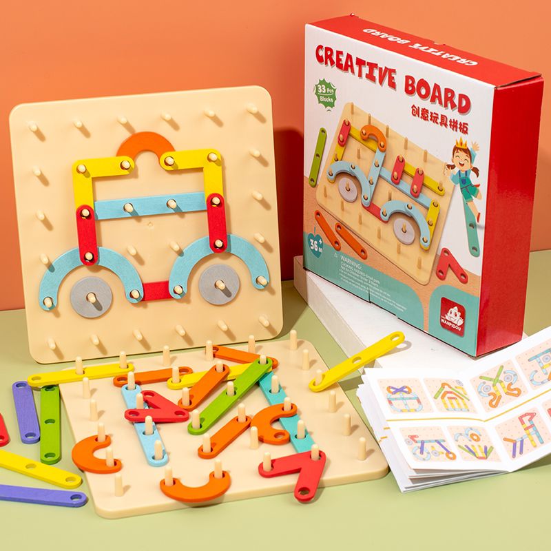 Planche Créative Montessori – Jeu de Construction Éducatif