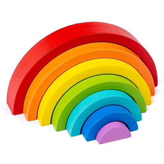 Arc-en-ciel Montessori en bois – Jouet éducatif & décoration