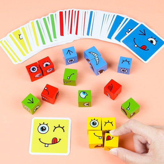 Jouet Montessori Face Change Cube – Le Rubik’s Cube des émotions 🧩😊
