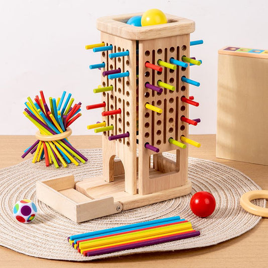 Jeu de Bâtonnets en Bois – Amusant & Éducatif !
