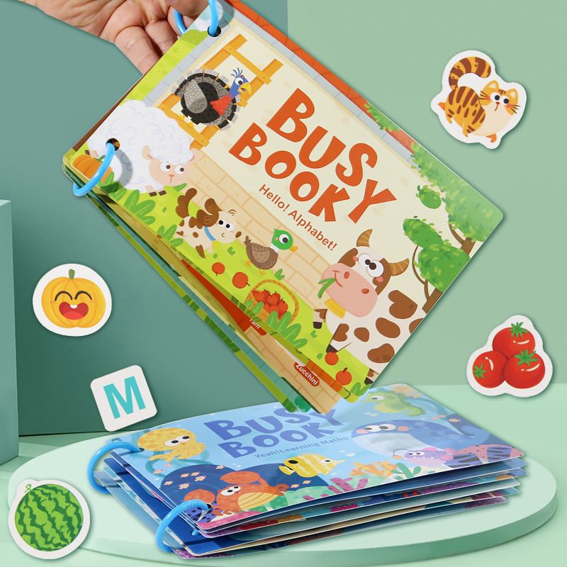 Busy Book Montessori – Livre d’activités éducatif et interactif 📚✨