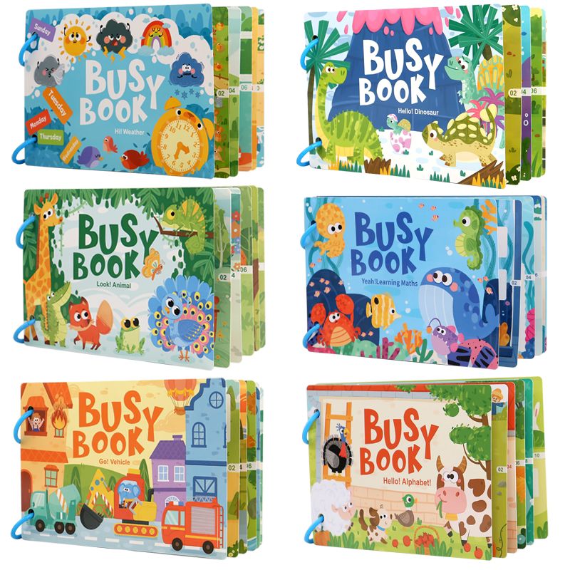 Busy Book Montessori – Livre d’activités éducatif et interactif 📚✨
