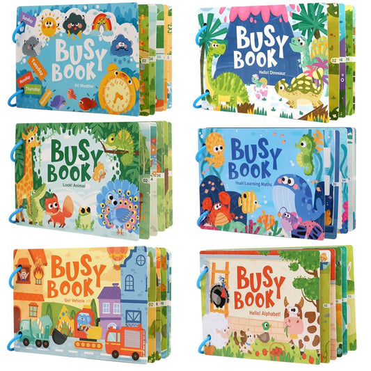 Busy Book Montessori – Livre d’activités éducatif et interactif 📚✨
