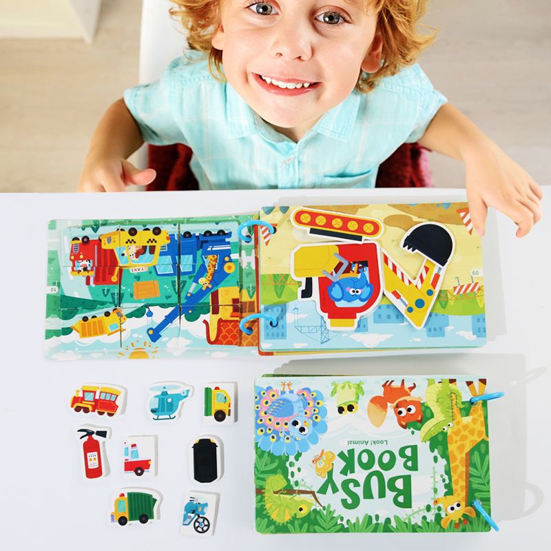 Busy Book Montessori – Livre d’activités éducatif et interactif 📚✨