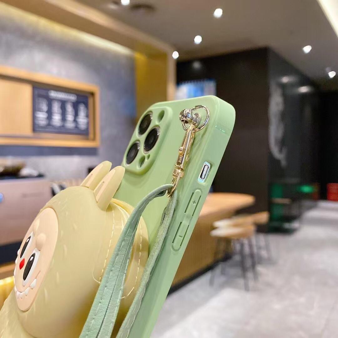Coque de téléphone Labubu avec porte-monnaie intégré – Protection & style kawaii