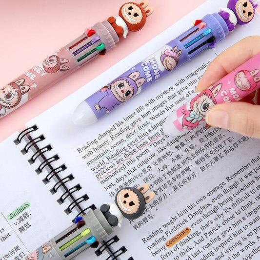 Pack de 36 stylos multicolores Labubu – Stylo kawaii pour école & loisirs