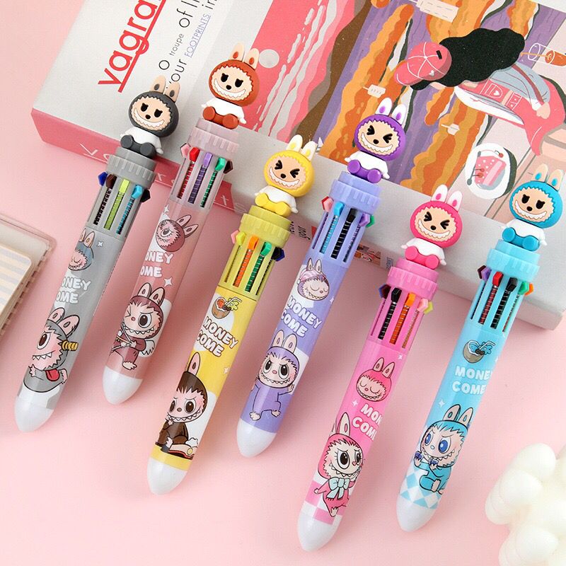 Pack de 36 stylos multicolores Labubu – Stylo kawaii pour école & loisirs