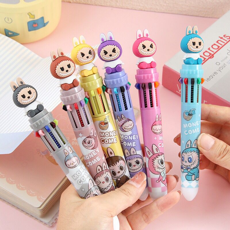 Pack de 36 stylos multicolores Labubu – Stylo kawaii pour école & loisirs