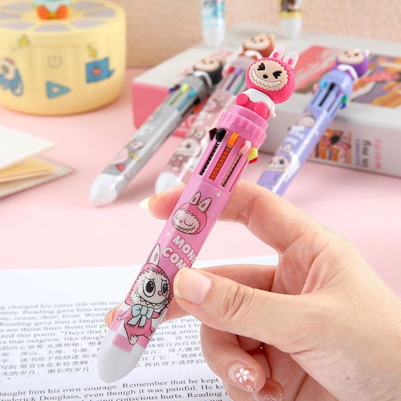Pack de 36 stylos multicolores Labubu – Stylo kawaii pour école & loisirs