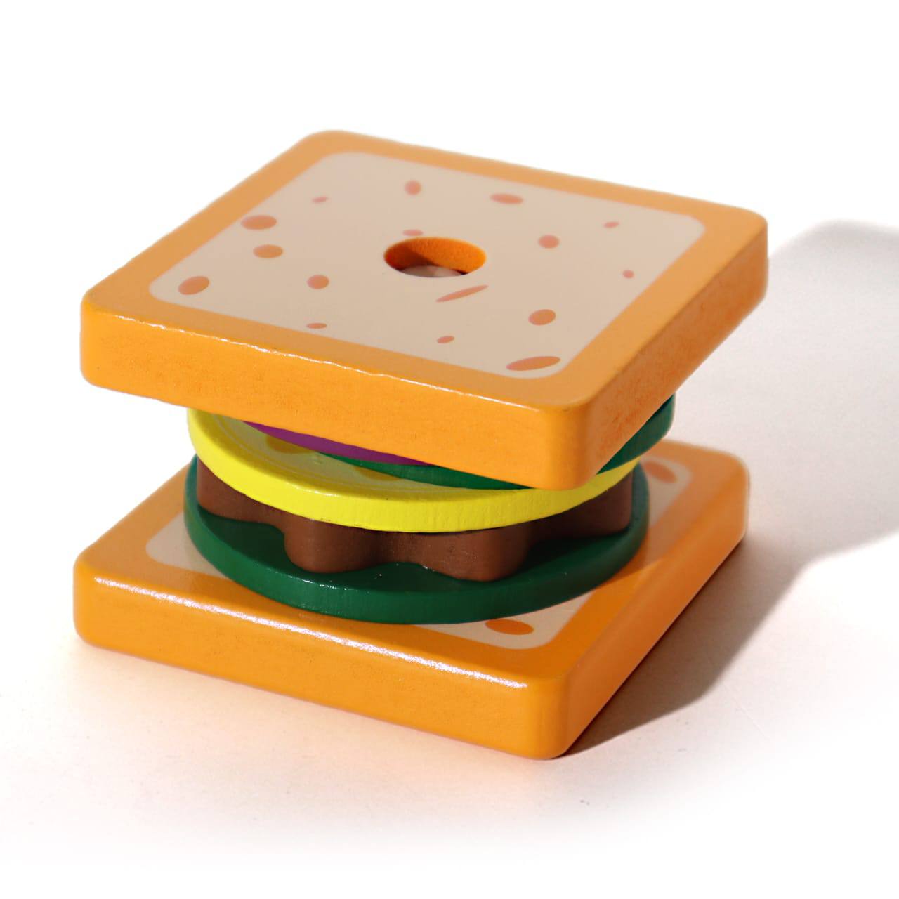 Jeu d’empilement “Hamburger” Montessori
