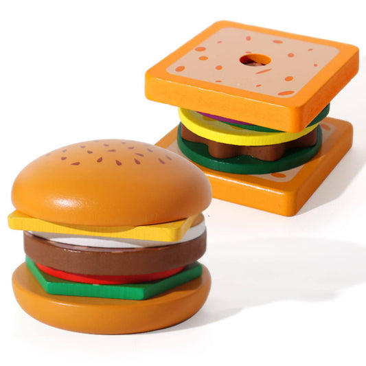 Jeu d’empilement “Hamburger” Montessori