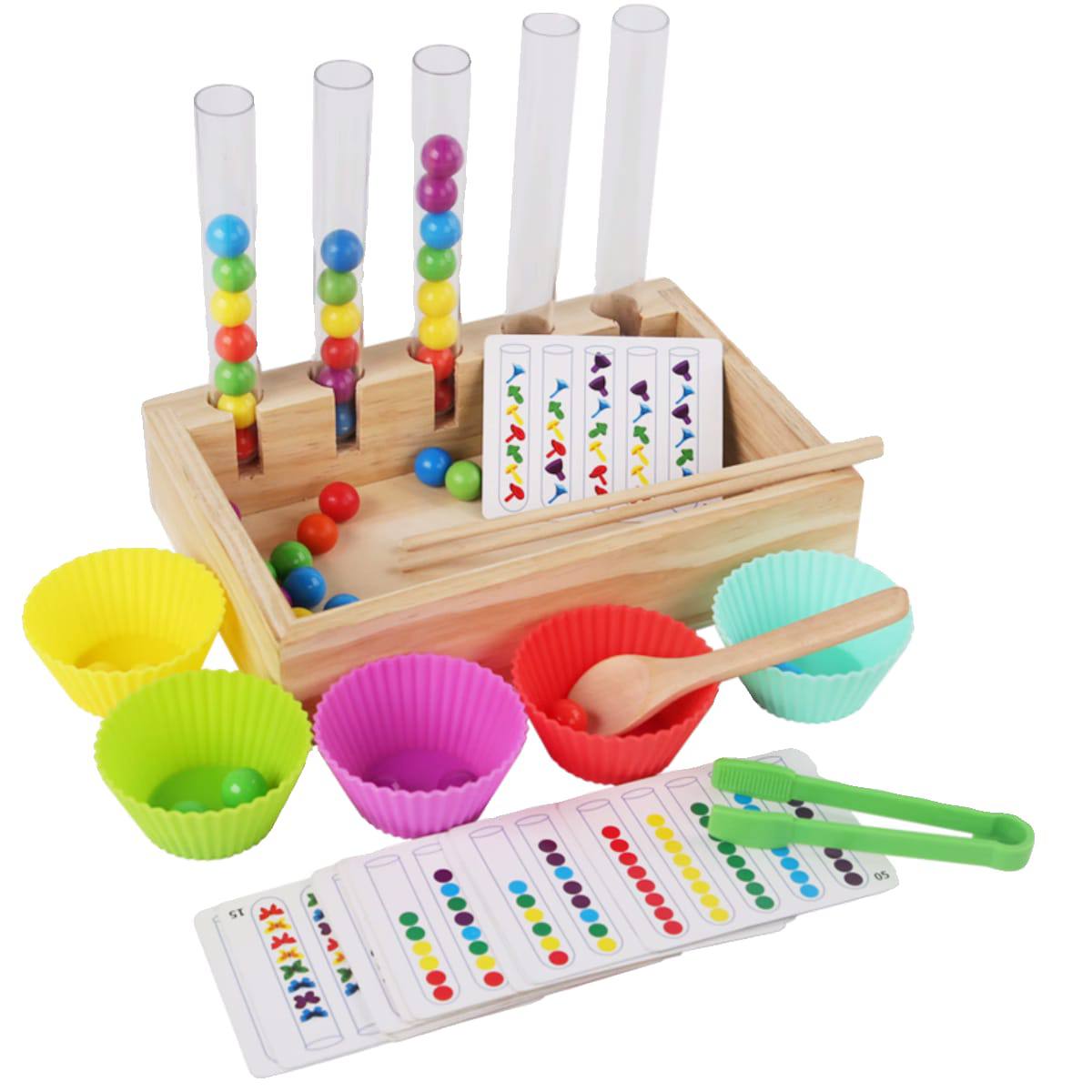 Jeu de calcul Montessori avec perles