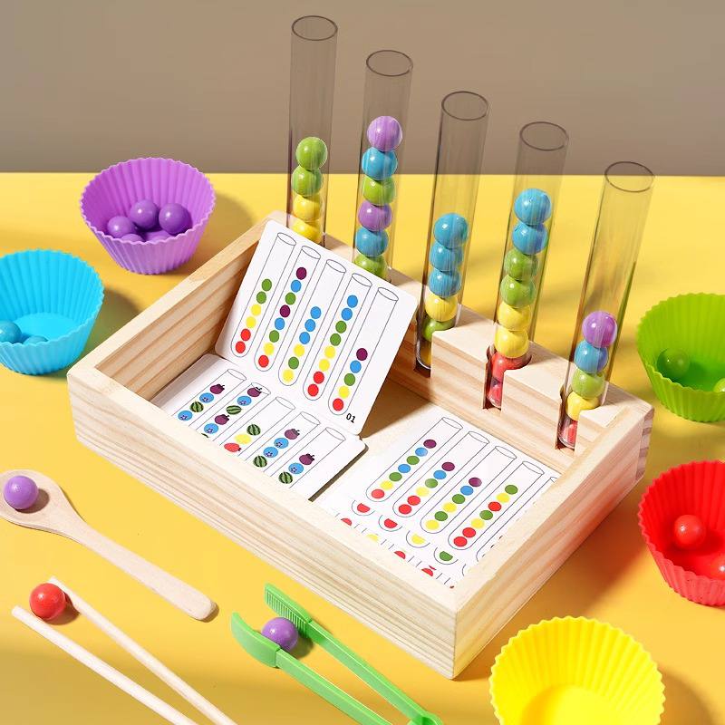 Jeu de calcul Montessori avec perles