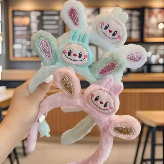 🎀🐰 Serre-tête peluche lapin pour fille