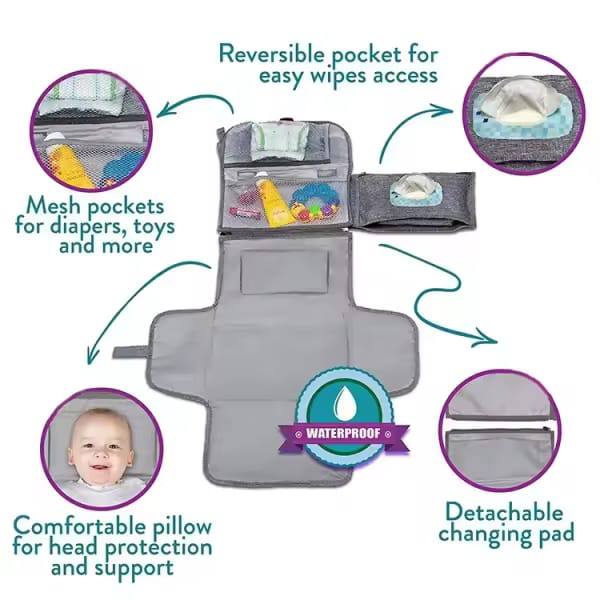 🍼✨ Tapis à langer pliable pratique et léger